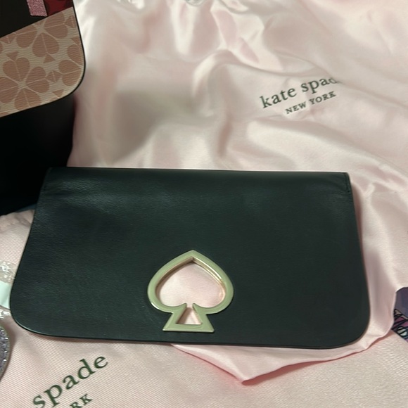 Kate Spade Black Leather ‘Make It Mine’ BACKPACK/CROSSBODY CUSTOMIZABLE LOCK EUC - Picture 4 of 17